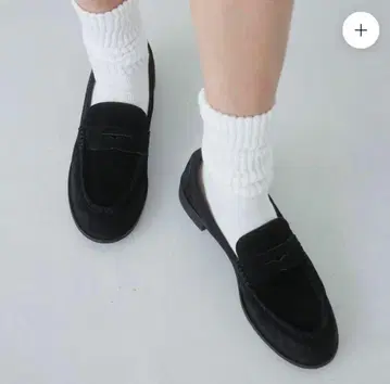 searoomlynn PLAIN 스웨이드 로퍼 블랙 M