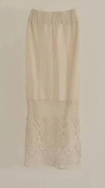 eaphi 면 레이스 패치워크 스커트 S 사이즈