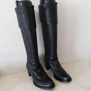 고품질!! ARTIZAN 아티산 이탈리아제 천연 가죽 롱 부츠 36