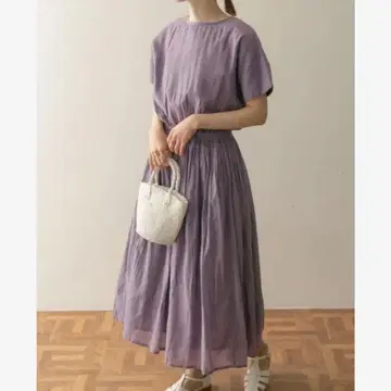 새상품급 어반 리서치 도어스 코튼 보일 도킹 개더 원피스 가을/겨울