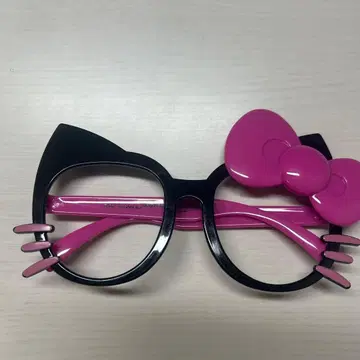HELLO KITTY 고양이 귀 안경풍 머리띠