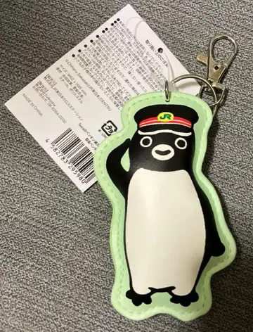 Suica 펭귄 솜 충전 키링 역장 키홀더 펜스타 역무원