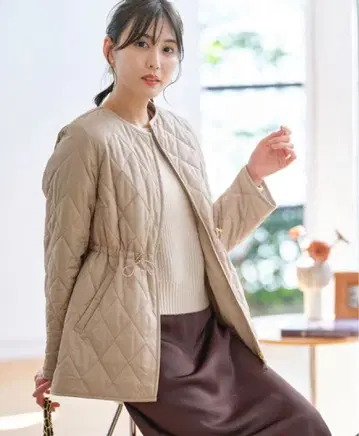 any sis 새상품 [발수] 퀼팅 지퍼 아우터