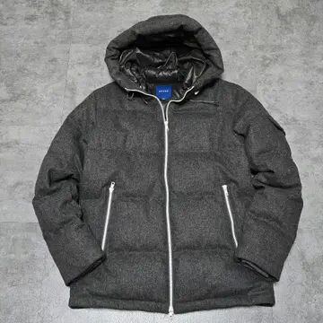 새상품급 BEAMS 빔즈 M 다운 자켓 두툼한 울 스트레치