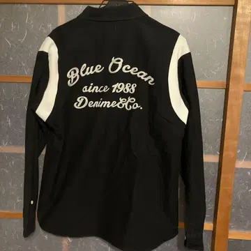 DENIM 드님 볼링 셔츠 긴팔 블랙