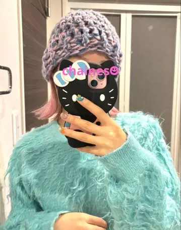 크러셔 모자 크로셰 모자 바부슈카 니트 모자 비니 크로 셰 뜨개질