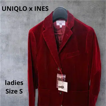 UNIQLO INES 코듀로이 자켓 와인색 S사이즈 미사용 새상품
