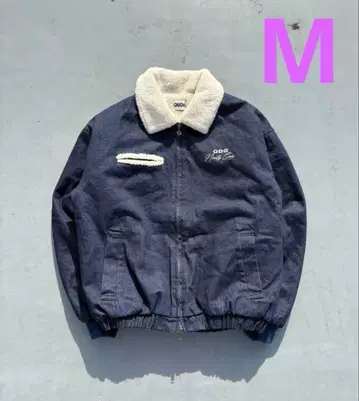 9090 Bullet Logo Boa Denim Jacket