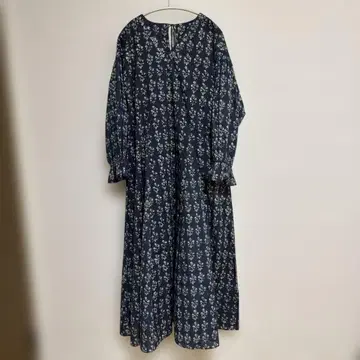 neela 라 블록 프린트 원피스