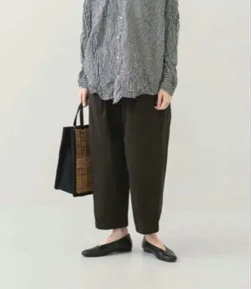 카구레 코튼 크롭 팬츠