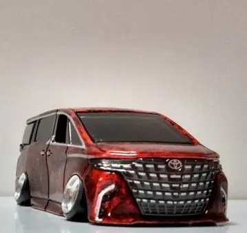 토미카 프리미엄 알파드 랩 페인팅 캠버 딥림 알루미늄 개조