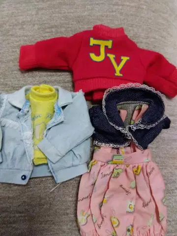 리카짱 옷 갈아입기 의류 4세트