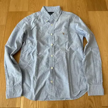 [ 새상품급 ] 랄프 로렌 M 여성용 긴팔 셔츠 블루 slim fit