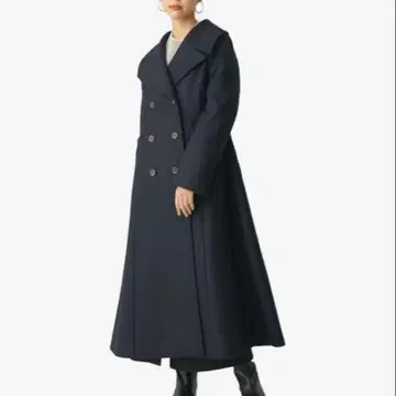 새상품급 EMMEL REFINES 더블 버튼 롱 코트