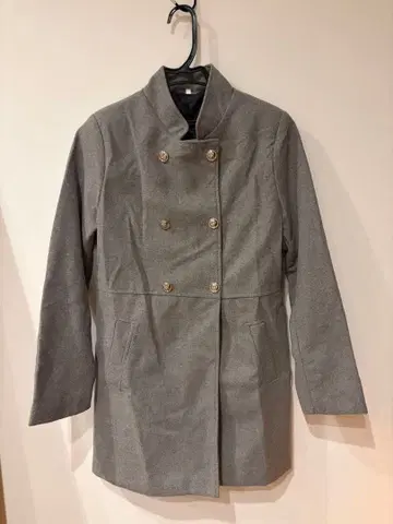 그레이 코트 S 사이즈 더블 브레스트