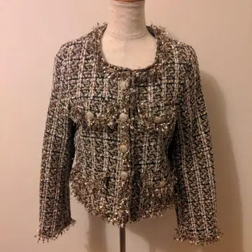 노카라 트위드 자켓