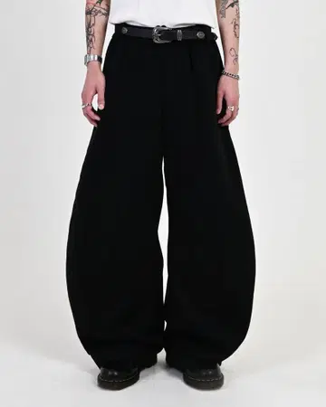 지저인 벌룬 스웨트 팬츠 L 블랙