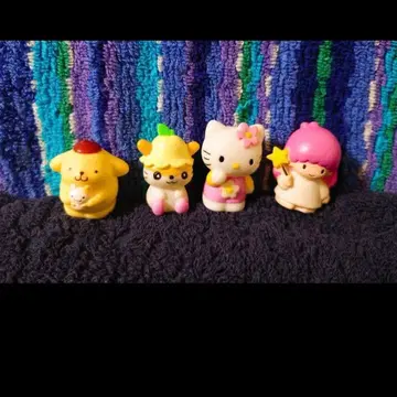 헬로키티 폼폼푸딩 마이멜로디 피규어 4개 세트