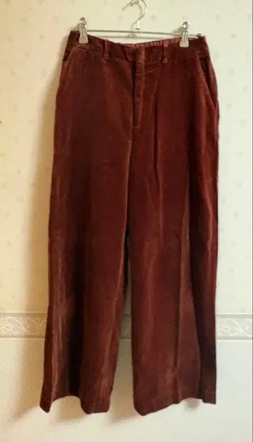 갸루리이비 브라운 와이드 팬츠 사이즈 34