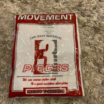 1새상품 MOVEMENT 5L T셔츠 3장 세트 100% 코튼