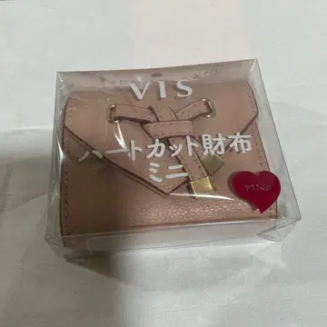 VIS 하트컷 지갑 미니 핑크
