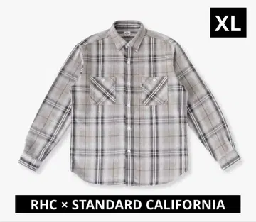 RHC x STANDARD CALIFORNIA 한정판 체크 셔츠 레어