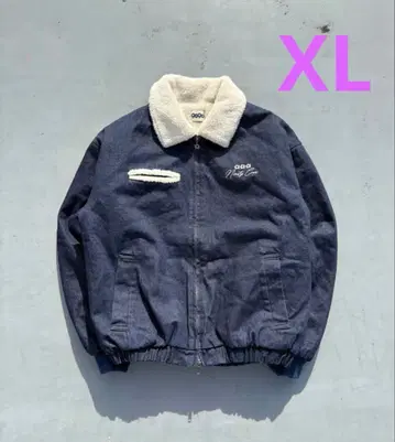 9090 Bullet Logo Boa Denim Jacket