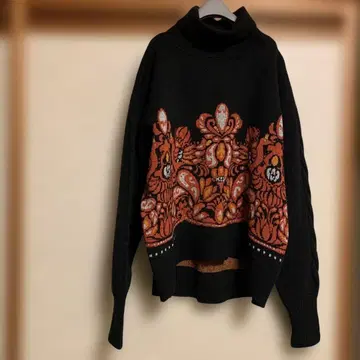 mashmania 장식적인 무늬 터틀넥 니트 F 사이즈