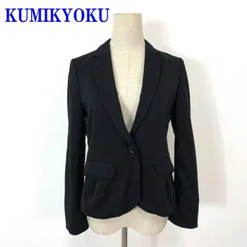 쿠미교쿠 쿠미쿄쿠 테일러드 자켓 블랙 레이온 면 2 C3732