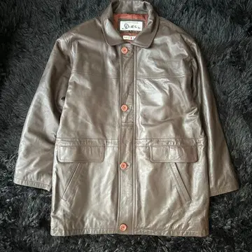 빈티지 라무 가죽 자켓 L 브라운 계열 천연 가죽