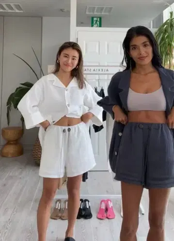 ALEXIA STAM*코튼 거즈 숏팬츠*S 사이즈