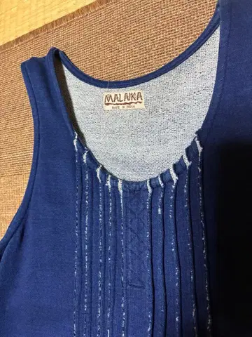 마라이카 네이비 나염 원피스