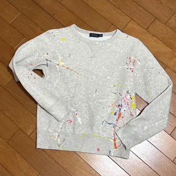 폴로 랄프로렌 페인트 맨투맨 그레이