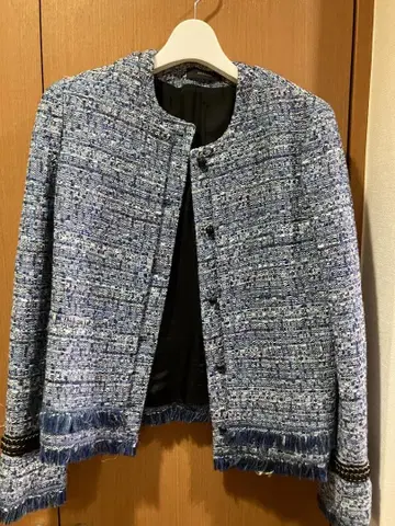 JOSEPH 조세프 블루 계열 트위드 자켓 & 스커트 셋업