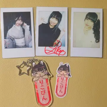 무지개 네이비 시미즈 리코 과거 폴라로이드 굿즈 세트