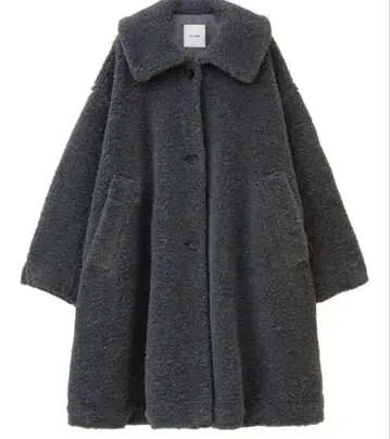 [ 정품 ] CLANE 클라네 볼륨 플레어 보아 코트