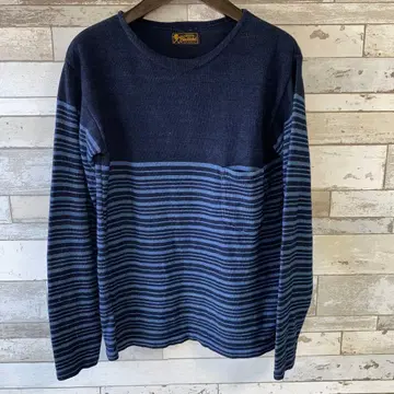 루드 갤러리 Black Rebel 인디고 코튼 니트 sizeM