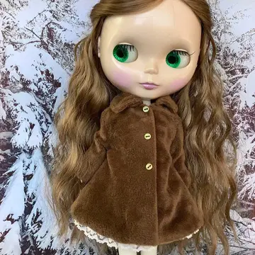 네오 브라이스 리카짱 브라운의 복슬복슬 코트 핸드메이드