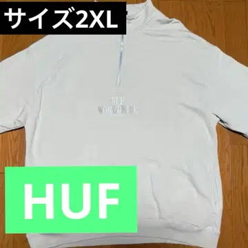 HUF 하프 지퍼 맨투맨 XXL