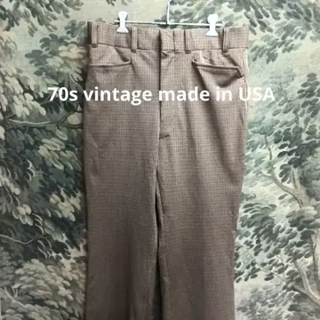 70s vintage USA 하운드투스 슬랙스 플레어 팬츠
