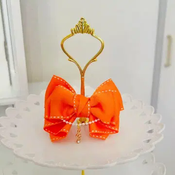 응원봉 리본 오렌지