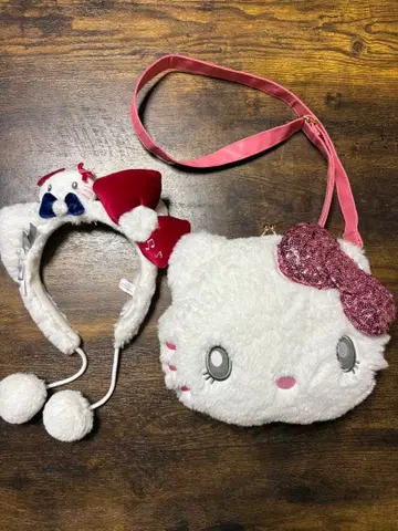 헬로키티 머리띠 숄더백 세트