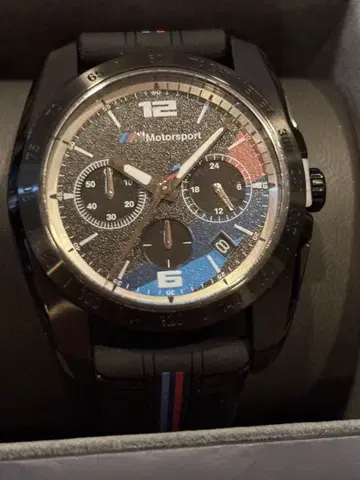 BMW M 컬렉션 스포츠 크로노그래프 워치 미사용 새상품