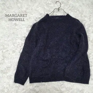 마가렛호웰 니트 스웨터 포케 실크 캐시미어 차콜 그레이