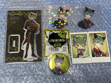 악마 집사와 검은 고양이 하나마루 난자 아크릴 스탠드 네임 배지 캔뱃지