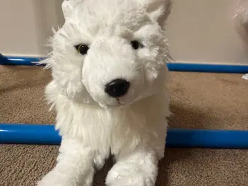 라스트 나스 동물 왕국 한정판 무릎 늑대 북극 늑대 S 봉제 인형