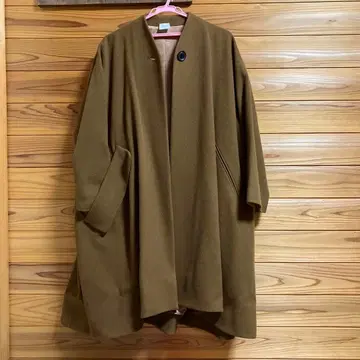 ELIN 브라운 노카라 코트 A라인