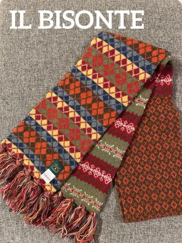 IL BISONTE 100% 울 머플러