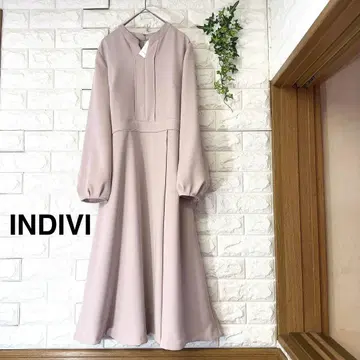 새상품 INDIVI 롱 원피스 38 인디비 롱 플레어 원피스