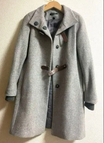 랄프 로렌 코트 스탠드 가죽 벨트